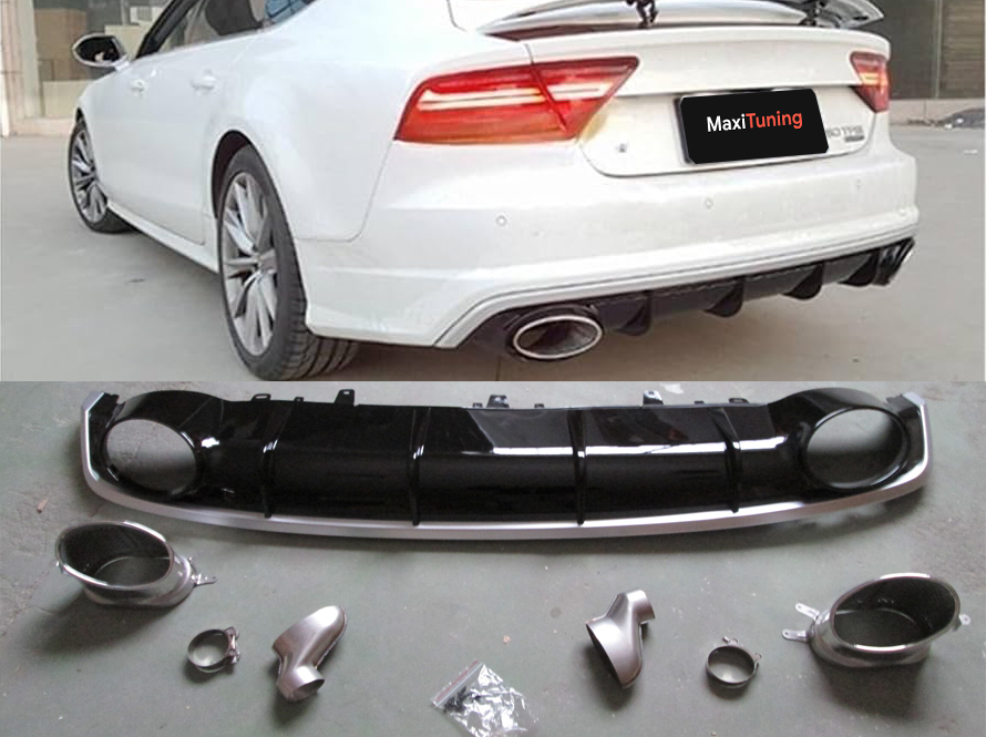 Audi A7 LIFT 4G8 2014-2017 Diffuser RS7 Style